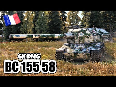 World of Tanks BC 155 58 Gameplay ♦ 6k Dmg ♦ WOT Replays