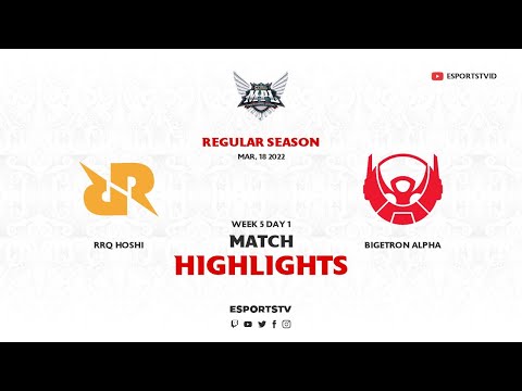 RRQ Hoshi vs Bigetron Alpha HIGHLIGHTS MPL ID S9 | RRQ vs BTR ESPORTSTV