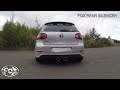 Video: FOX Edelstahl Sportauspuff mittig VW Golf 5 R32