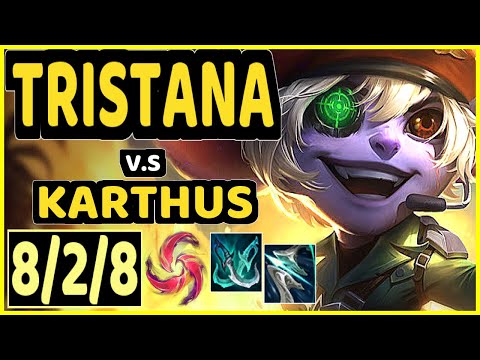 TRISTANA vs KARTHUS - 8/2/8 KDA BOTTOM ADC GAMEPLAY - EUW Ranked GRANDMASTER