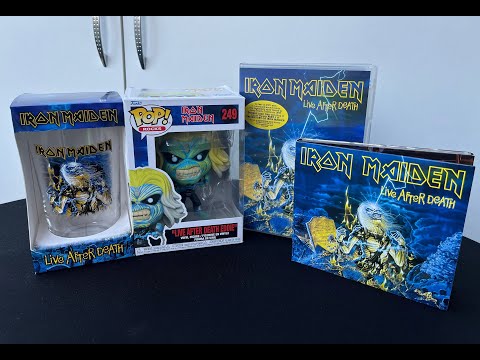🪄🎁 Iron Maiden - Live After Death '85 Cd, Beer Glass, DVD and EDDIE Funko Pop 249 Unboxing 🎁🪄