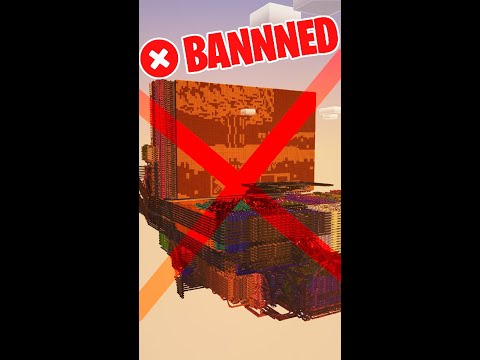 Nuts - how Minecraft's Most ADVANCED Redstone Build was BANNED #shorts