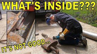 Cutting Open A Jaguar Muffler Out Of Curiosity...