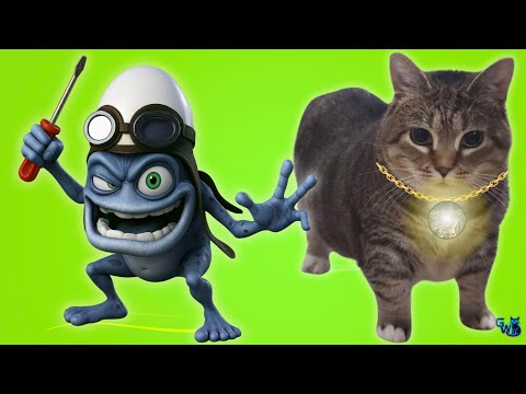 OIIAOIIA CAT, CRAZY FROG - Spinning Cat (TECHNO REMIX) Cat Brainrot Video - AURA TWO