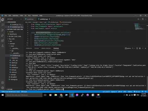 Python Manage Py Shell Serializers