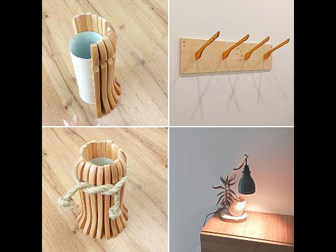 3 Idee geniali fai da te per arredare e decorare casa con le grucce 😲