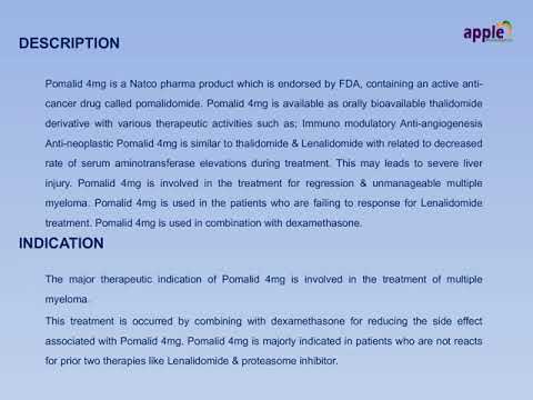 Pomide 4MG Pomalidomide Capsule
