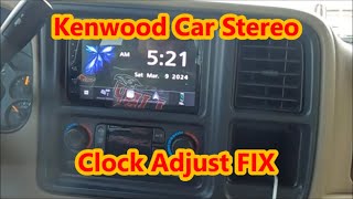 Fixed Kenwood Car Stereo Clock: Kenwood DMX Car Play Radio Clock Keeps Changing FIX