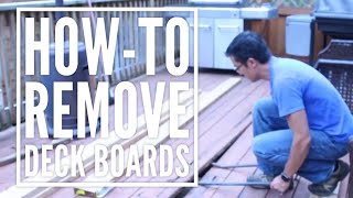 How-To Easily Remove Rotting Deck Boards That are Nailed to your Deck