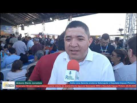 Kelito Lima gerente ematerce Solonópole e Deputado Irapuan Pinheiro em Limoeiro do Norte 20.03.2026