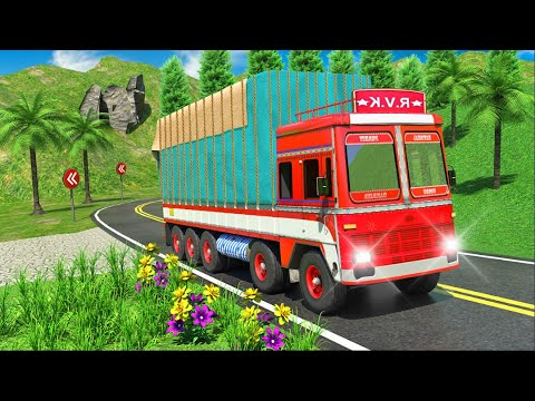 Indian Lorry Truck Mountain Driver - Heavy Cargo Offroad Truck Driving - Android GamePlay