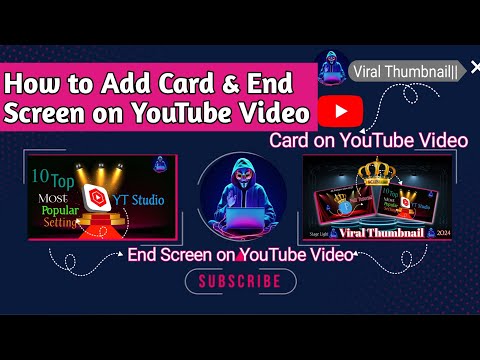How to Add card on YouTube video || How to Add End Screen on YouTube video #icard