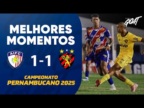 Gols e lances de Afogados x Sport