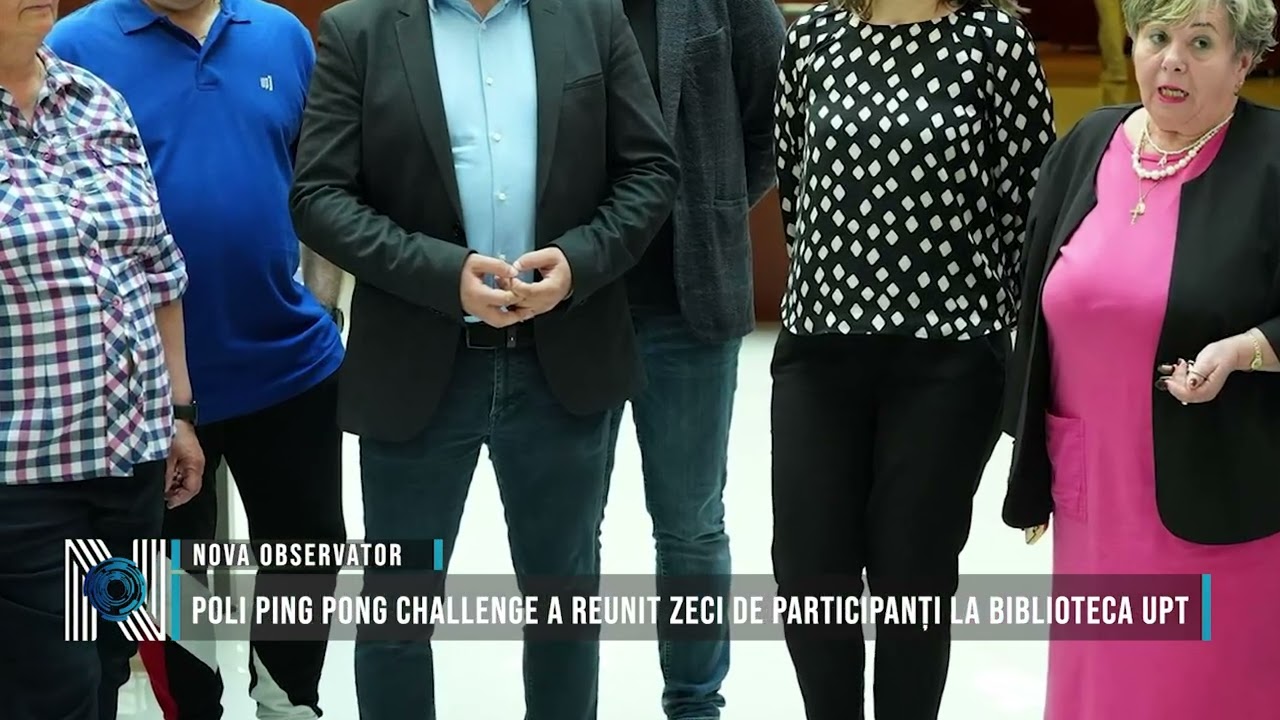 Poli Ping Pong Challenge a reunit zeci de participanți la Biblioteca UPT
