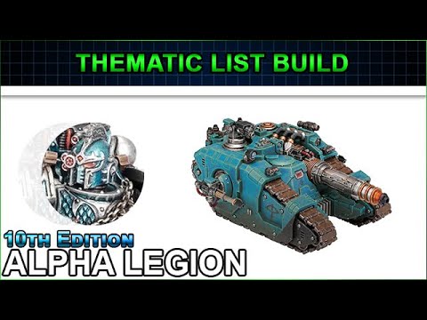 We are ALPHARIUS  - Alpha Legion Thematic List Build - 10th Edition Warhammer 40k