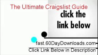 The Ultimate Craigslist Guide Review and Risk Free Access (GET IT NOW)
