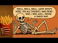 ️Talking Skeleton Favorite French Fries Ketchup And Chicken Breast It Confused The Doctor