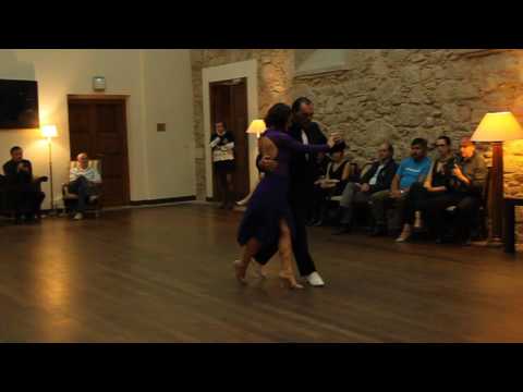  Diego Cornella Jaimez  and  Laura Diez  are  dancing  at  Compostela Tango Festival  in  2017