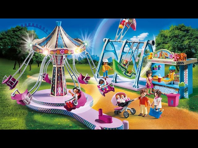 Vídeo relacionado con PLAYMOBIL Family Fun 70558 Gran Parque de Atracciones, Incluye Efecto de luz, para niños de 4 a 10 años