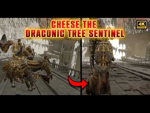How to Defeat Draconic Tree Sentinel Without Being Seen – Elden Ring Cheese Method
