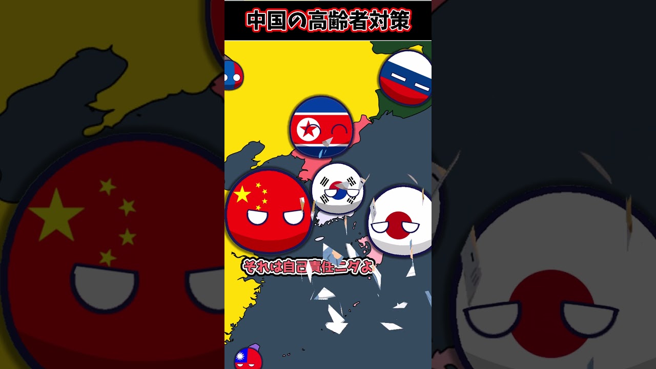 【ヤバい】中国、高齢化社会に対策　#ポーランドボール