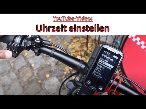Changing/setting the time - Shimano Steps E-Bike Display E6100