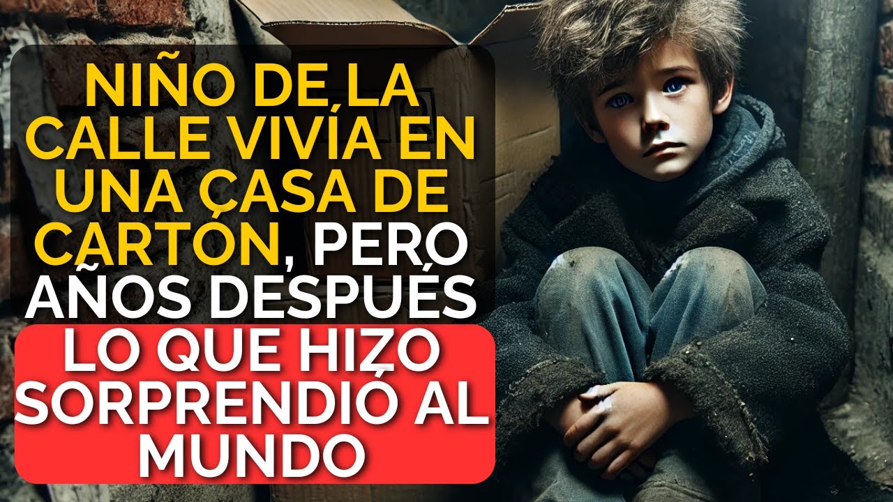 NIÑO DE LA CALLE VIVÍA EN UNA CASA DE CARTÓN, PERO AÑOS DESPUÉS LO QUE HIZO SORPRENDIÓ AL MUNDO
