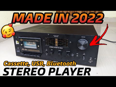 2022 Made Stereo Cassette Deck Player with Bluetooth, USB | Vintage Cassette Deck Rebuild #cassette