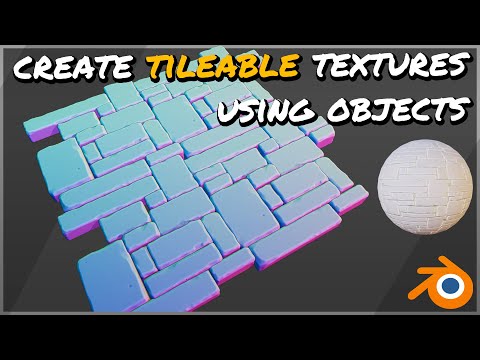 Create seamless TILEABLE textures using objects & sculpting in Blender 4.0!
