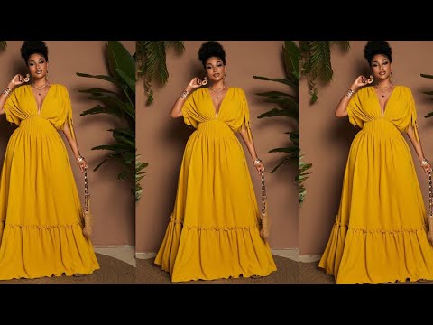 Jinsi y kukata na kushona gauni hii nzuri inatrend