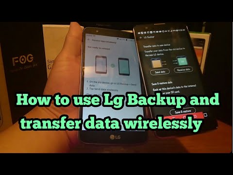 How to Transfer data wirelessly from Lg phones ( Messages, apps, images, home screens)