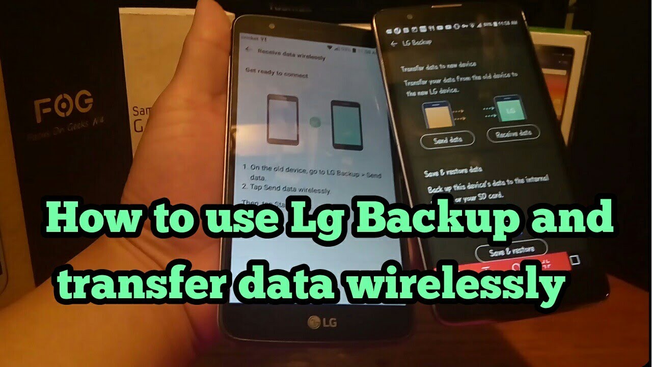How to Transfer data wirelessly from Lg phones ( Messages, apps, images, home screens)