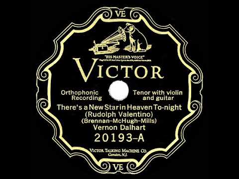 1926 HITS ARCHIVE: There’s A New Star In Heaven Tonight (Rudolph Valentino) - Vernon Dalhart