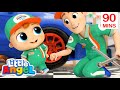 Baby John Becomes A Car Mechanic Job And Career Songs Little Angel Nursery Rhymes For Kids