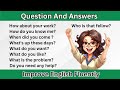 90 Common English Question And Answers Improve Your English English Practice Languagelearning