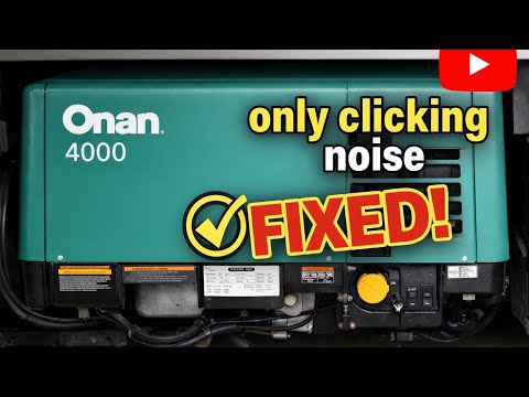 Onan MicroQuite 4000 CLICKING Solenoid Problem Solution
