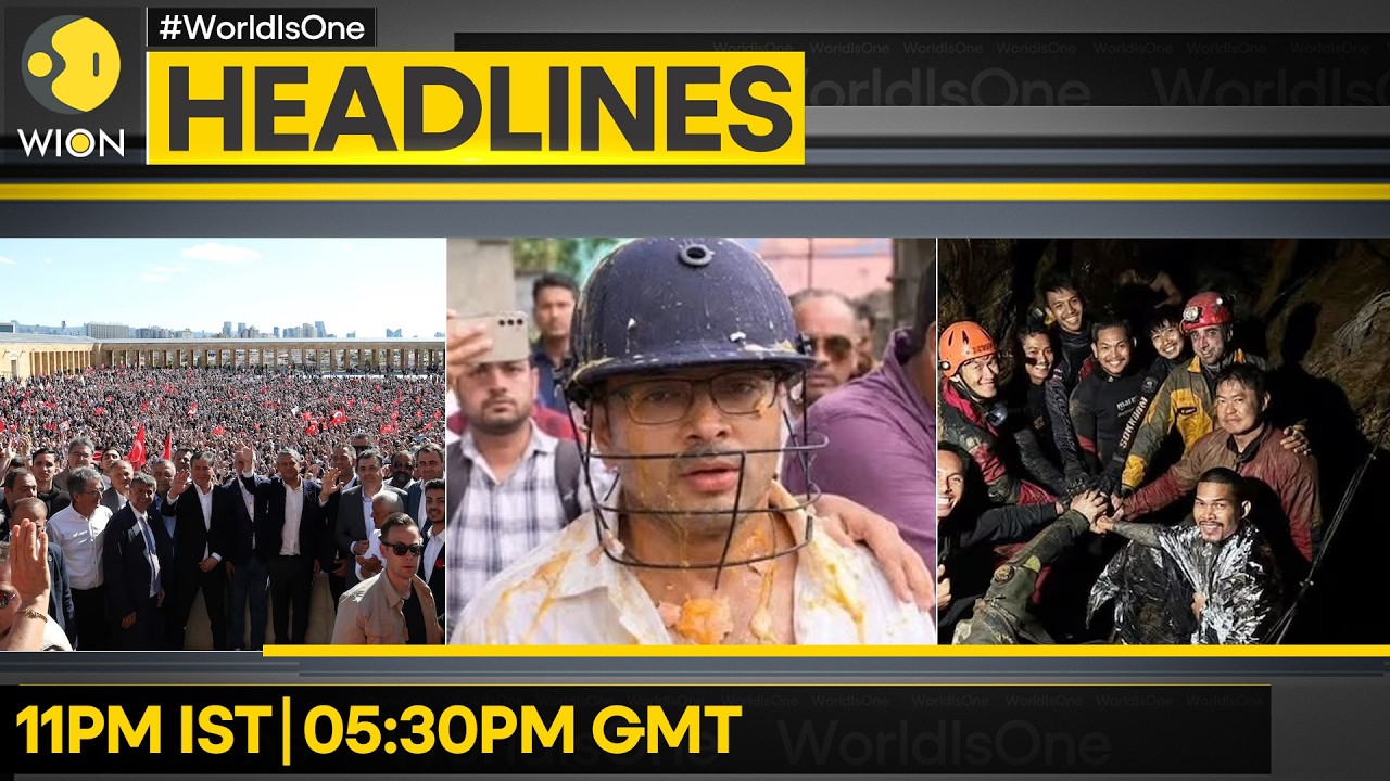 Moment: 5 Survivors Rescued From Laos Cave | Protest In Support Of Ousted Turkish Oppn Leader | WION