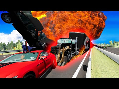 😱Satisfying German Autobahn Rampage MAD MAX Plow Edition Crashes 💥 Beamng drive