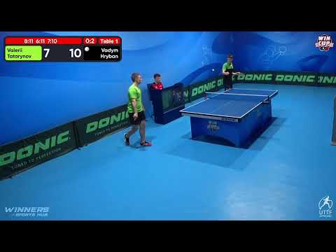 21:30 Valerii Tatarynov 0-3 Vadym Hryban West 5 WIN CUP 10.11.2022 | TABLE TENNIS WINCUP