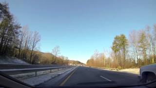 preview picture of video 'Snowy Drive - Mineral Springs Mountain - GoPro Hero3 Black Edition 1440p Demo'