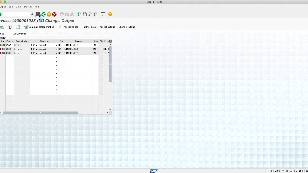 Printing an Invoice in SAP
