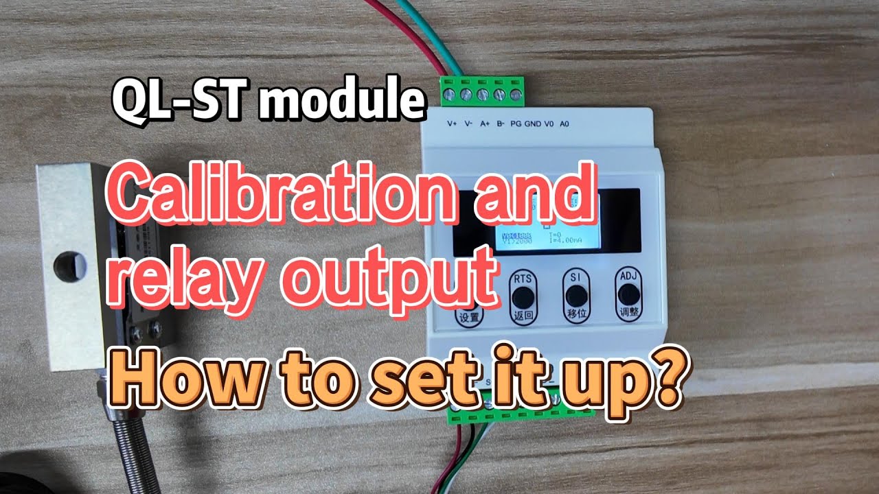 C2A3-QLST Calibration steps for load cell transmitters
