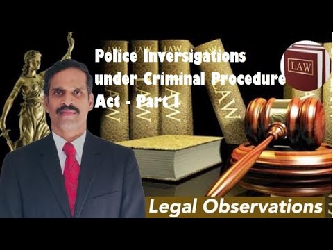 Police Investigations - Part I | Tamil | Selvakkunapalan | Legal Observations