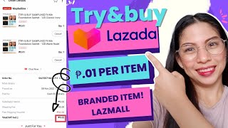 LAZADA! LIBRE! TRY&BUY | ₱0.01 Per item ! Branded LazMall | FREE ITEM | TIPID HACKS