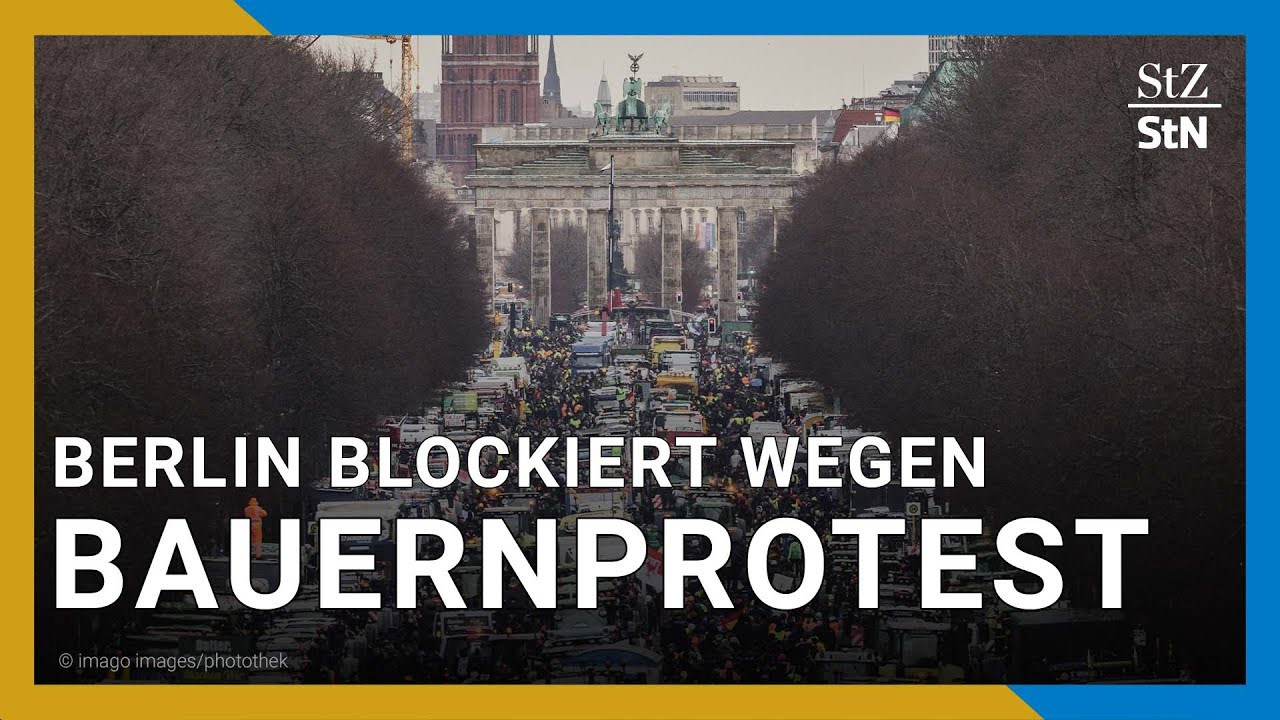 Großdemo: Bauern blockieren Berlin mit Protesten