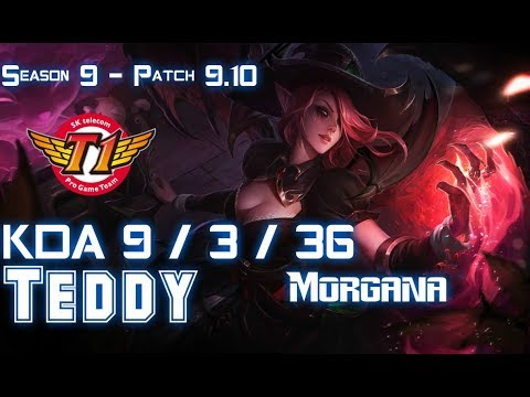 SKT T1 Teddy MORGANA vs JINX Bot  - Patch 9.10 KR Ranked