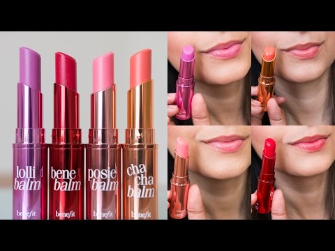 Benefit Tinted Lip Balms Swatches | Ysis Lorenna