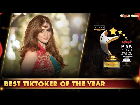 Jannat Mirza Best TikToker Of The Year | PISA Award 2021 | Express TV | I2O2O