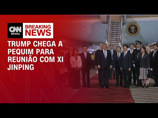 Trump chega na China para visita de Estado e reunião com Xi Jinping | LIVE CNN