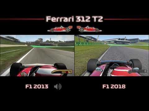 Ferrari (1976) 312 T2 - F1 2013 vs F1 2018 | Interlagos